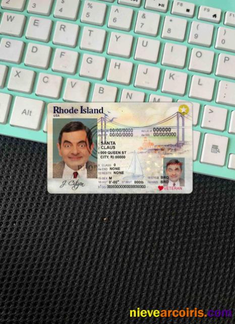 USA Rhode Island driving license photolook